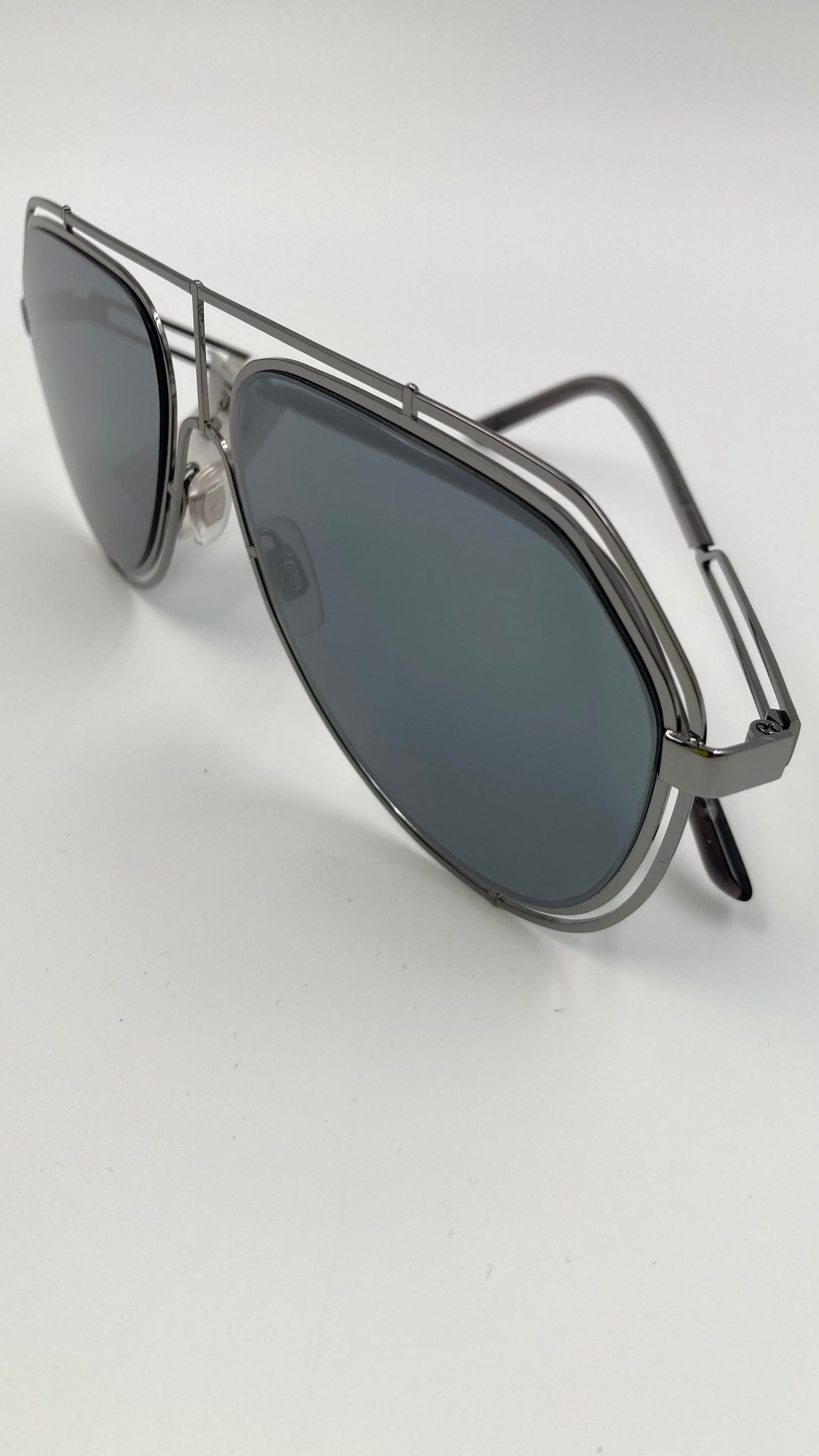 *NEW* DOLCE&GABBANA DG2176 04/6G SUNGLASSES - GUNMETAL/LIGHT GREY MIRROR