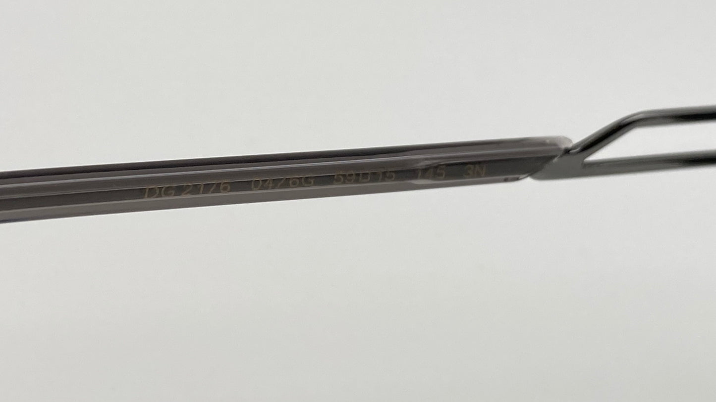 *NEW* DOLCE&GABBANA DG2176 04/6G SUNGLASSES - GUNMETAL/LIGHT GREY MIRROR