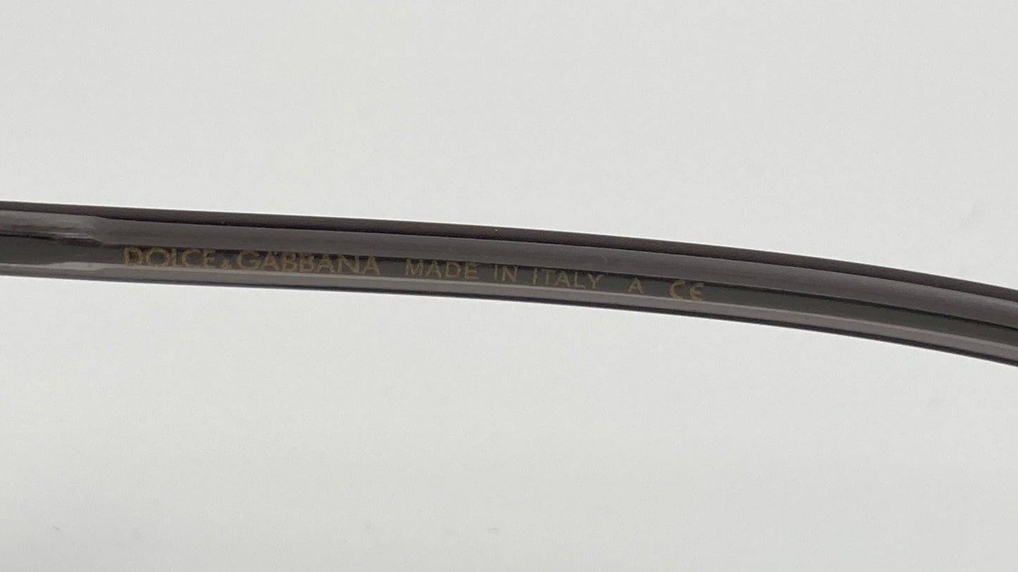 *NEW* DOLCE&GABBANA DG2176 04/6G SUNGLASSES - GUNMETAL/LIGHT GREY MIRROR