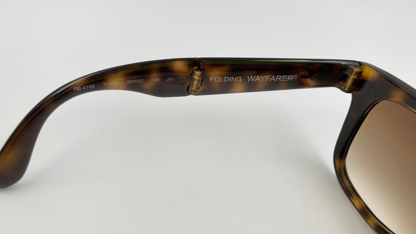 Neu RAY BAN - RB4105 - FOLDING WAYFARER Sonnenbrille