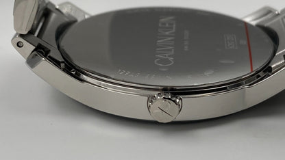 New Swiss Made CALVIN KLEIN City Extension Quartz Silver Dial Unisex Watch