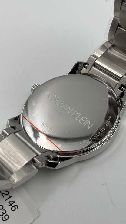 New Swiss Made CALVIN KLEIN City Extension Quartz Silver Dial Unisex Watch