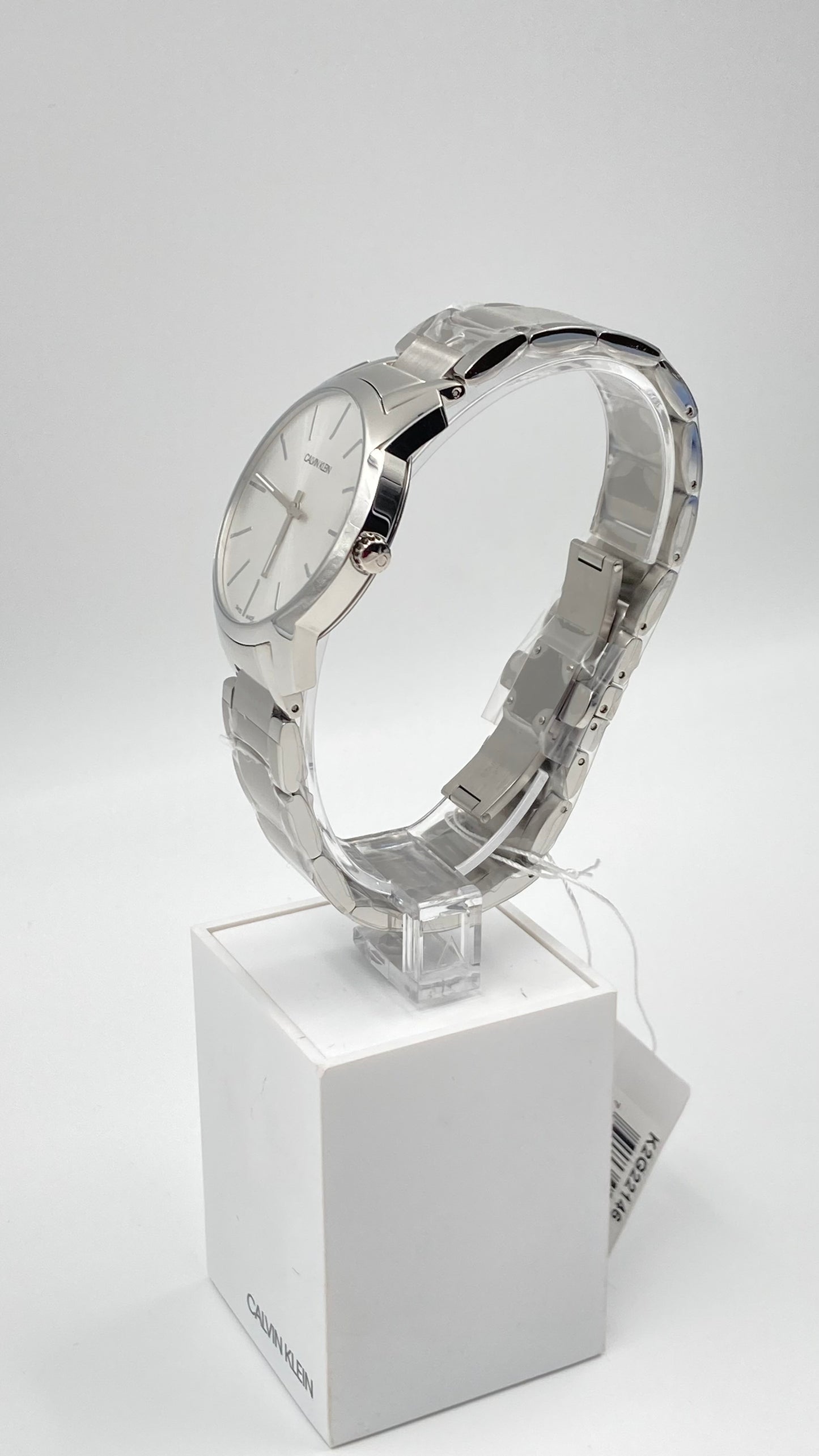 New Swiss Made CALVIN KLEIN City Extension Quartz Silver Dial Unisex Watch