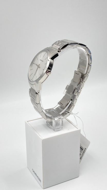 New Swiss Made CALVIN KLEIN City Extension Quartz Silver Dial Unisex Watch