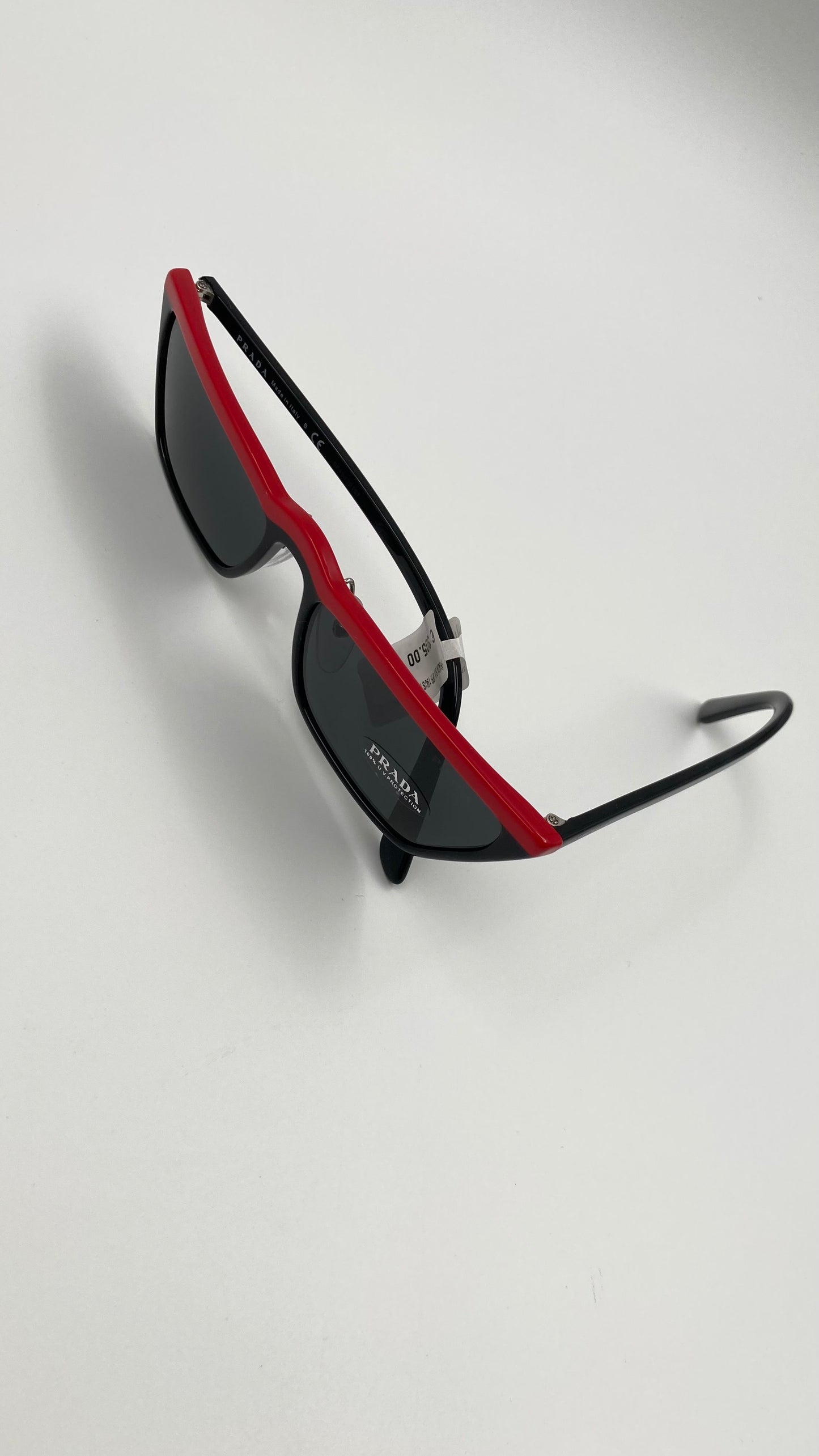 *NEW* PRADA ULTRAVOX SPECIAL COLLECTION SPR19U YVH 5S0 SUNGLASSES - BLACK/RED