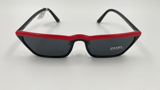 *NEW* PRADA ULTRAVOX SPECIAL COLLECTION SPR19U YVH 5S0 SUNGLASSES - BLACK/RED