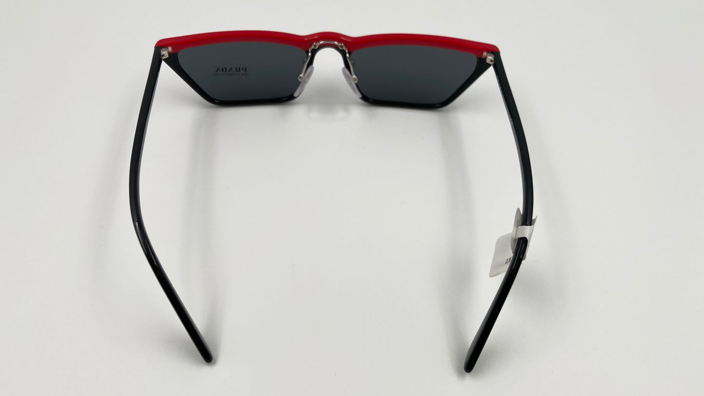 *NEW* PRADA ULTRAVOX SPECIAL COLLECTION SPR19U YVH 5S0 SUNGLASSES - BLACK/RED